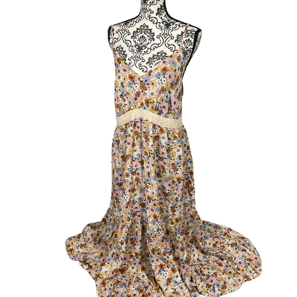Womens just found bohemian romantic flowy dress 2Xl nwt